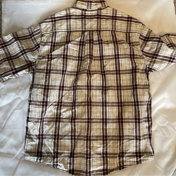 Carhartt Plaid Relaxed Fit Button Down Shirt Mens Size Large 100% Cotton - Picture 6 of 6